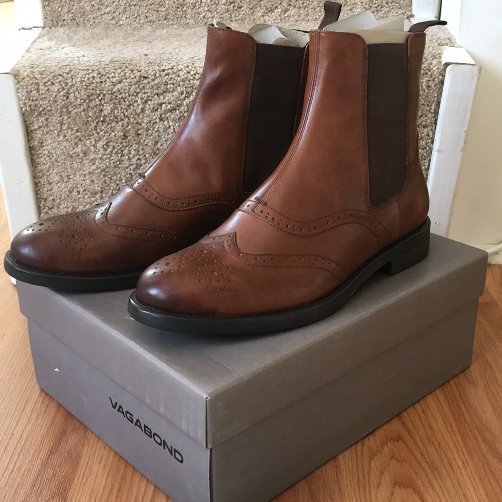 Vagabond brown leather boots